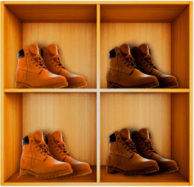 Taking your shoes off