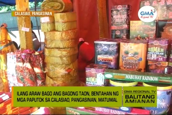 Balitang Amianan Matumal Na Bentahan Ng Paputok