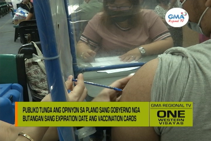 One Western Visayas Expiration Date Sa Vaccination Cards One