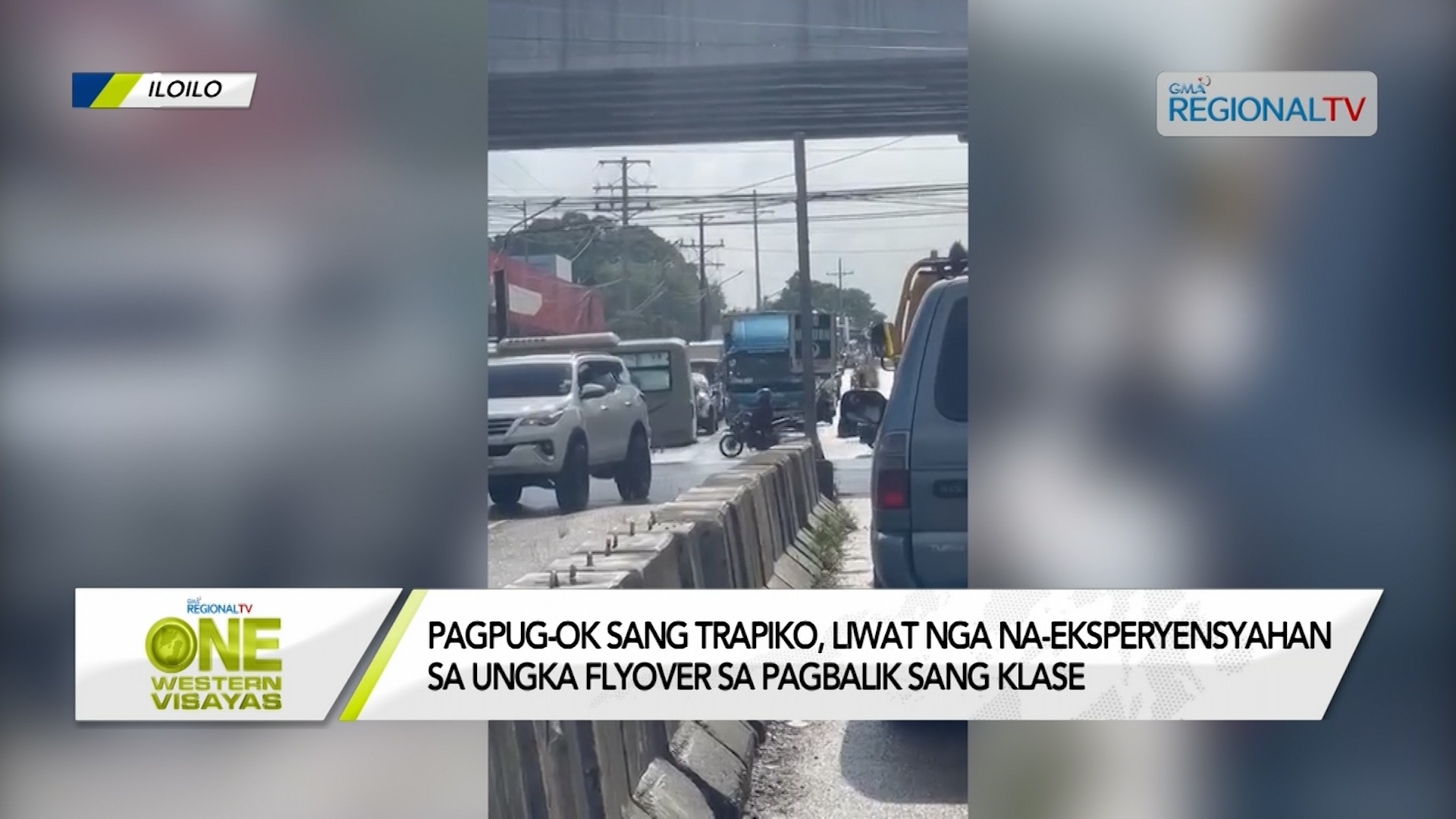 One Western Visayas Mabug At Nga Trapiko Sa Ungka Flyover Sa Pagbalik