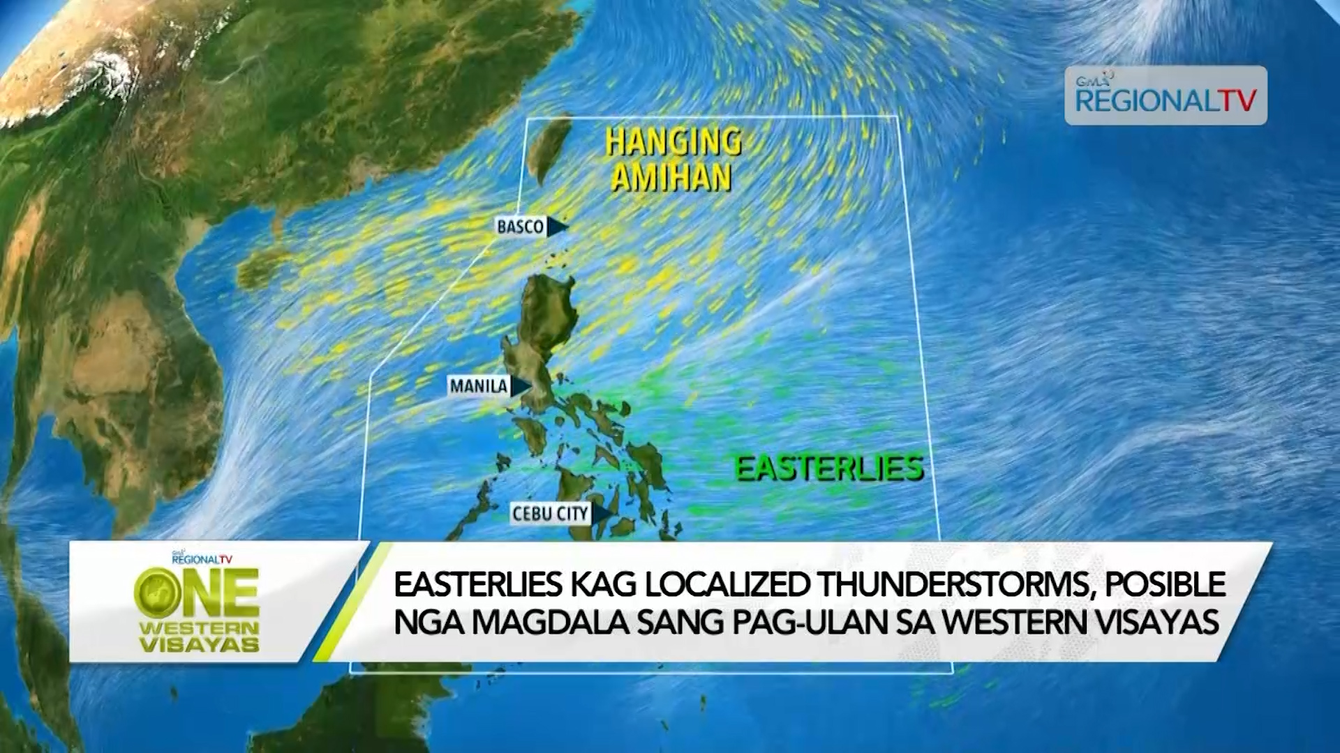 Easterlies Kag Localized Thunderstorms Posible Nga Pag Ulan Sa Western