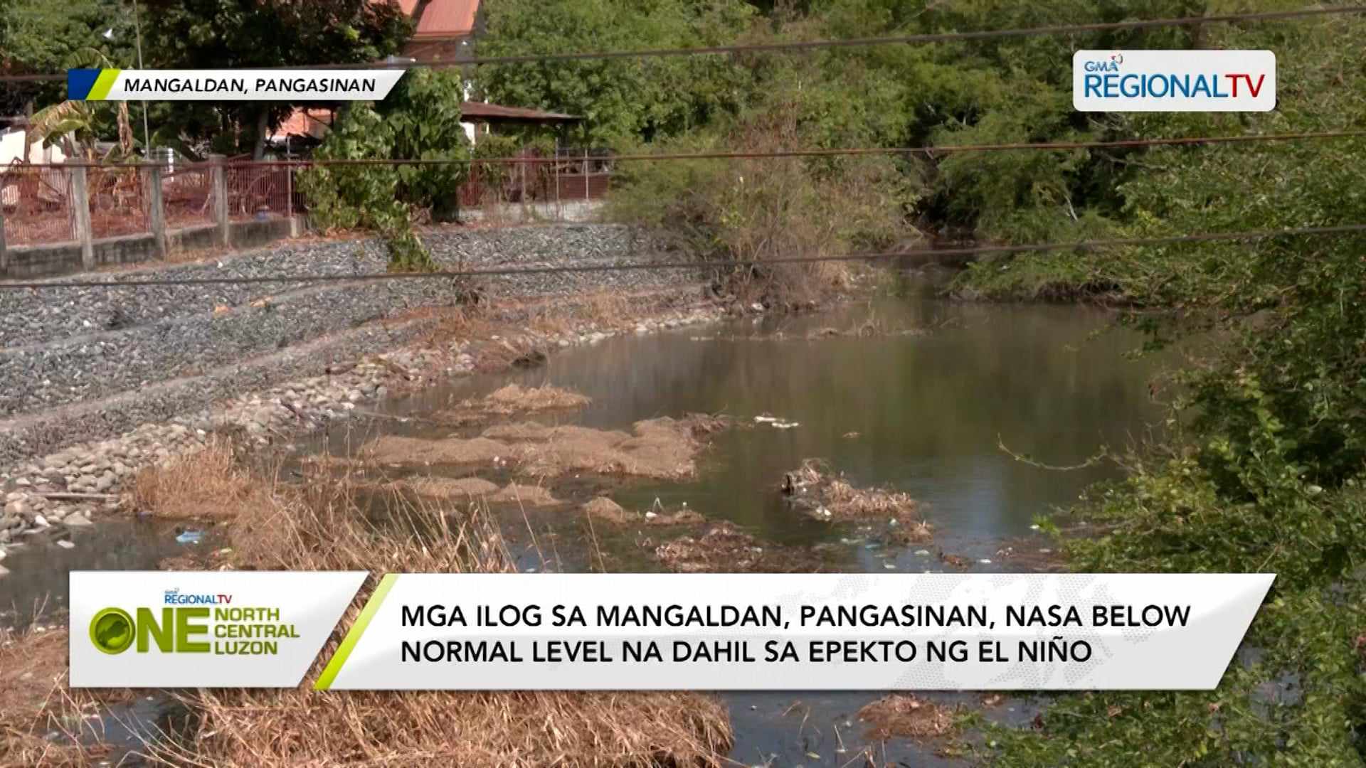 Tubig Sa Old Mangaldan River Hindi Na Umaagos At Mabaho Na