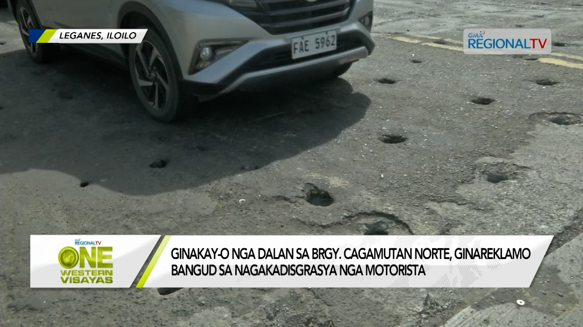 Ginakay O Nga Dalan Sa Brgy Cagamutan Norte Nagatuga Sang Disgrasya