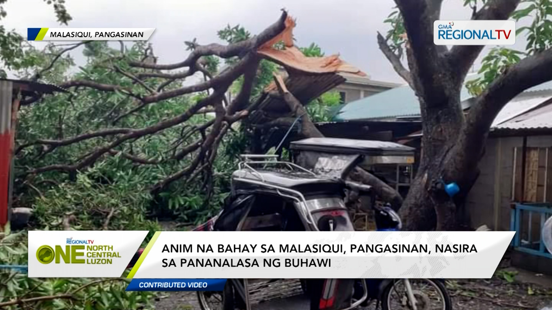 Anim Na Bahay Sa Malasiqui Pangasinan Nasira Sa Pananalasa Ng Buhawi