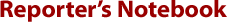 Public Affairs reportersnotebook