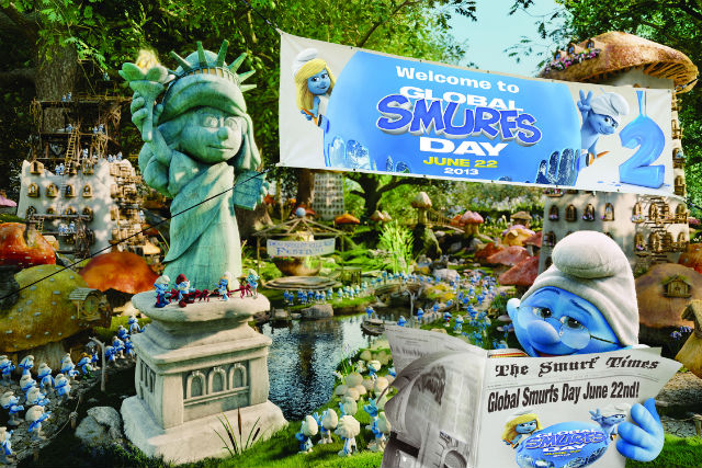 The world of smurfs on sale