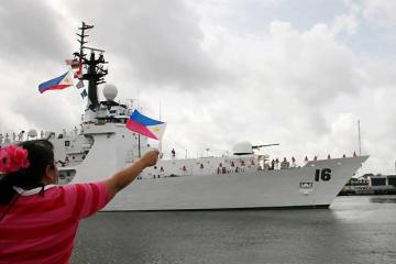 BRP Ramon Alcaraz sails for PHL