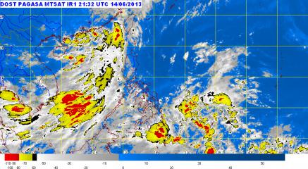 Southwest monsoon, ITCZ bring rain to PHL Saturday