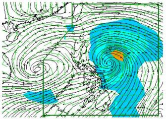 Typhoon Labuyo from the east, monsoon and possible LPA to the west