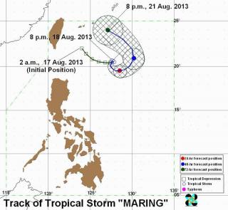 Erratic Maring lingers northeast of Batanes