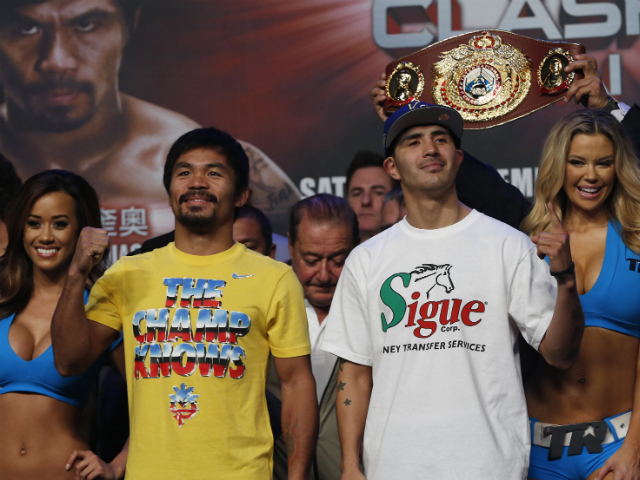 Rios Slightly Heavier For Bout Versus Pacquiao