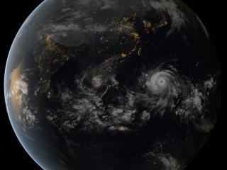 Super Typhoon Yolanda as seen from space