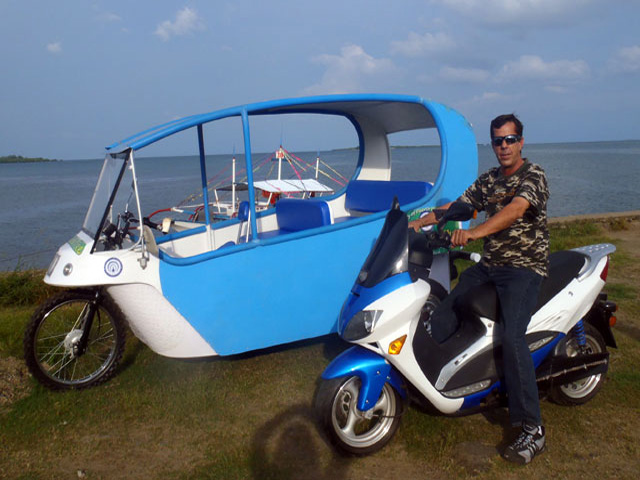Tricycle sidecar sale color