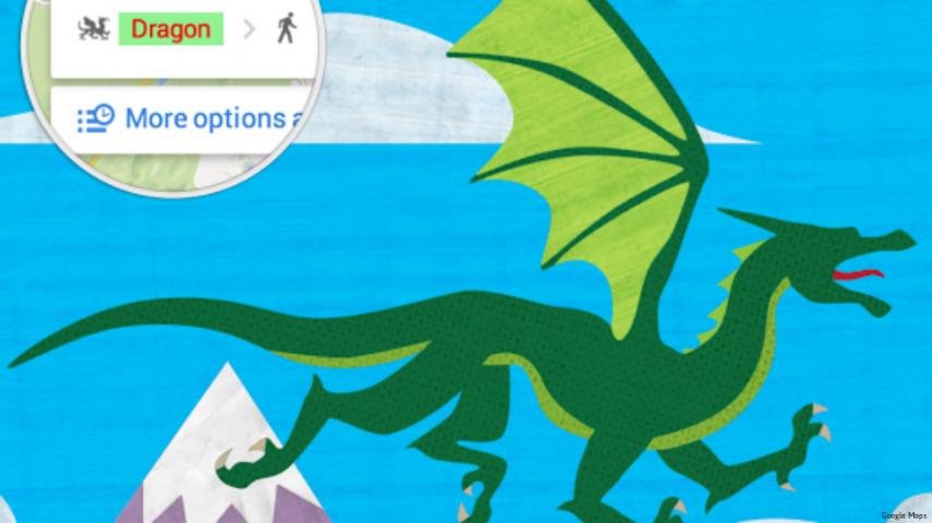 how to travel by dragon via google maps