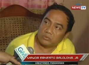 Napatay sa pamamaril nitong Sabado ng umaga ang alkalde ng Urbiztondo, Pangasinan na si Mayor Ernesto Balolong Jr. Noong Nobyembre 2013, inaresto ng mga ... - 640_2014_06_07_14_40_01