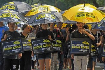 Pinoys show support for HK pro-democracy movement