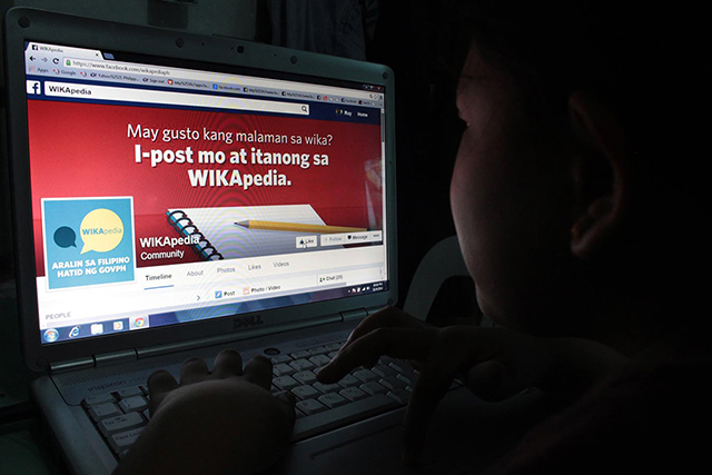 Wikapedia Nilikha Para Maging Gabay Sa Tamang Gamit Ng Wikang Filipino