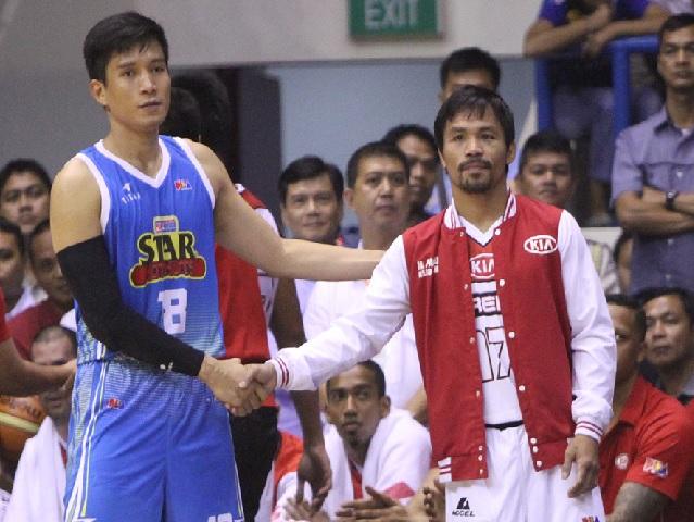 Manny Pacquiao Scores First Career Point In The Pba Against Purefoods