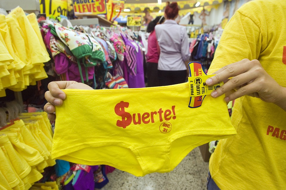 With colored undies, potatoes, Latin America readies for 2015