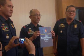 Police investigators present Mamasapano report