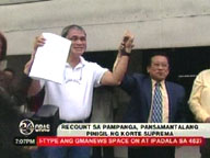 SC suspends poll recount in Pampanga