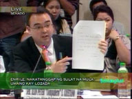 Enrile says he received letter from Lozada