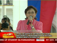 Noli, Vilma attend Women's Month celebration in Batangas