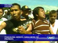  Saksi:  Protesters arrested after heckling Arroyo