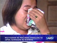 <b>Saksi:</b> Family cries justice for Pinay, son slain in Japan