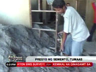 Price of cement rises