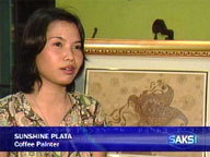 <b>Saksi:</b> Pinay drinks her coffee and paints with it too
