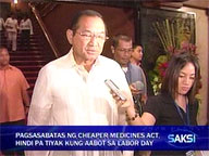 <b>Saksi:</b> Will Arroyo sign cheaper medicine bill into law?