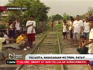 Train runs over teen girl in Para&ntilde;aque