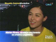 <b>Showbiz Central:</b> Marian explains YouTube video issue