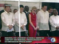 US Ambassador Kristie Kenney leads memorial day ceremony in Manila American Cemetery