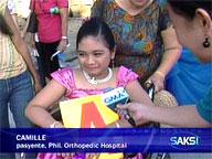  Saksi:  Orthopedic Hospital patients stage Flores de Mayo parade