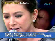 <b>Showbiz Central:</b> Rufa Mae on Dingdong's statement