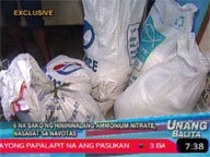 Cops seize 6 sacks of ammonium nitrate in Navotas