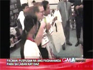 Pacquiao undergoes tough training as fight night nears