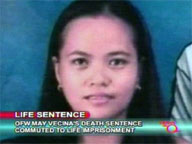   QTV:    OFW May Vecina's death sentence commuted to life imprisonment