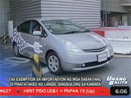 Bill to exempt from taxes vehicles using alternative fuels pushed