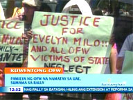  QTV:  Family of OFW who died in UAE joins rally