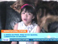  QTV:  Pinay kid wins ice skating competition in Malaysia