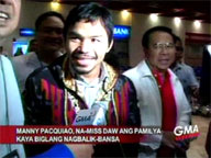 Pacquiao back in RP