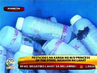Pesticides recovered from MV princess of the Stars