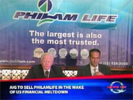  QTV:  AIG to sell Philamlife in the wake of US financial meltdown