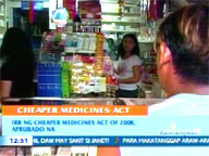  QTV:  Implementing rules of Cheaper Medicines Act approved