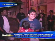  Saksi:  Pinoys in US divided between Obama, McCain
