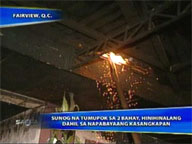   Saksi:   Negligence eyed in fire that razed 2 houses in QC