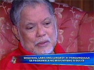 <b> Saksi: </b> Saguisag still coping with loss of wife Dulce